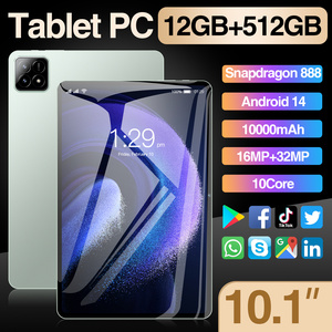 แท็บเล็ตพีซีสำหรับการเรียนรู้หรือการทำงานในสำนักงาน รุ่น MTK 10.1 นิ้ว Pad 6s ระบบ Android 14 Quad Core 12GB Wi-Fi 512GB GSM 4G 5G รองรับการโทร - Product Image 5