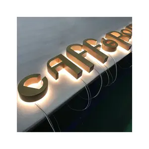 Fast Delivery Store Outdoor Sign 3d Illuminated Acrylic Logo Custom Led Outdoor Business Sign