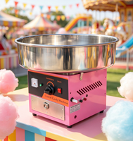 Mesin Pembuat Gula Kapas Komersial Baokang HGC-03 Bertenaga Gas, Bahan Stainless Steel, Peralatan Snack Kustom 1000W