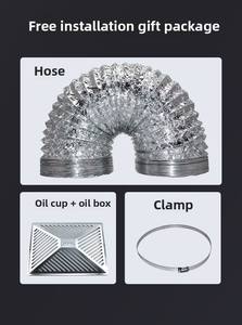 Hotte aspirante double à double aspiration latérale en acier inoxydable pour cuisine professionnelle, usage hôtelier, avec débit d'air élevé - Product Image 3