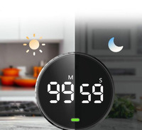 Temporizador de Cuenta Regresiva LED magnético digital grande silencioso Temporizadores de cocina