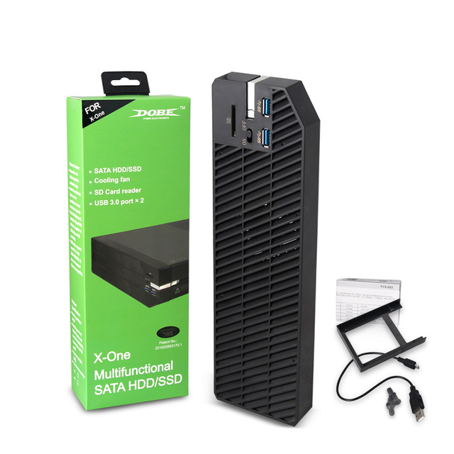 TYX-693 for XBOXes One Hard Disk Expand for XBOXes One External HDD Box Case With SD Card Reader Cooling Fan for Xbox One