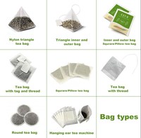 Machine d'emballage intelligente entièrement automatique pour sachets de thé en tissu nylon, avec filtre intérieur/extérieur, pour sachets de café filtre et étiquetage de film.