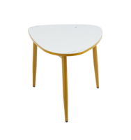 Table centrale moderne minimaliste chaude Table basse en bois blanc triangulaire pour salon décor à la maison