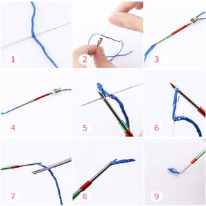 1 Kit d'aiguille de poinçonnage pour débutant, bricolage, broderie, <span class=keywords><strong>point</strong></span> de croix, outils, <span class=keywords><strong>Crochet</strong></span>, tricot - Product Image 4