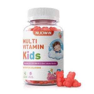 Gomitas Multivitamínicas para Niños con Vitamina C, <span class=keywords><strong>Complejo</strong></span> de Superalimentos <span class=keywords><strong>B</strong></span> para el Apoyo Inmunológico, Delicioso Sabor Natural a Bayas, Sin Azúcar - Product Image 1