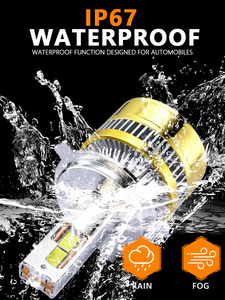 Luces Antiniebla de Alta Potencia con Chip 3570 de Aluminio, Luz Alta/Baja, Bombilla H4, 130W, 30000 Lúmenes, 12V, 6500K, Ajuste Universal LED - Product Image 3