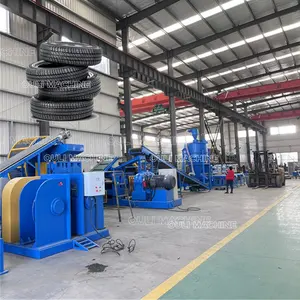 Scrap Tire Recycle Powder Rubber Tile Production Line machine, Car Tyre For Tire Recycling Machine,rubber cutting machinery