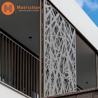 Panneau de façade perforé en aluminium découpé au laser pour les matériaux de façade des bâtiments