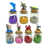Bouteille de sable d'art en résine en gros, souvenir de plage, sable en bouteille