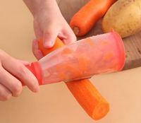 Dunschiller Met Bakje Aardappelwortel Appelversnipperaars Keukenfruitschiller Roestvrijstalen Snijmachine Schilmesnadgets