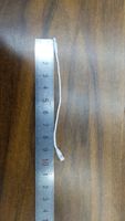 Cordon d'étiquette en plastique noir et blanc à clipser, type BulletHead, 20 cm, pour vêtements - Grande Vente