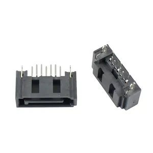 sata Type A 7 Pin 7P Straight DIP Male Connector For Hard Drive HDD