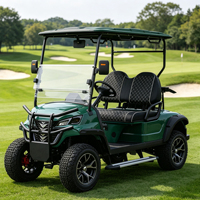 Voiturette de golf électrique Rainbow 72V 4 places 7,5 kW, couleur de carrosserie personnalisable, rangement supplémentaire, certifiée DOT pour les États-Unis