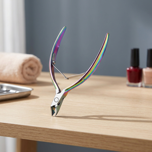 Kit de manucure et pédicure professionnel OEM en acier inoxydable, style carte avec logo personnalisé, coupe-ongles courbé pour bébé - Product Image 3