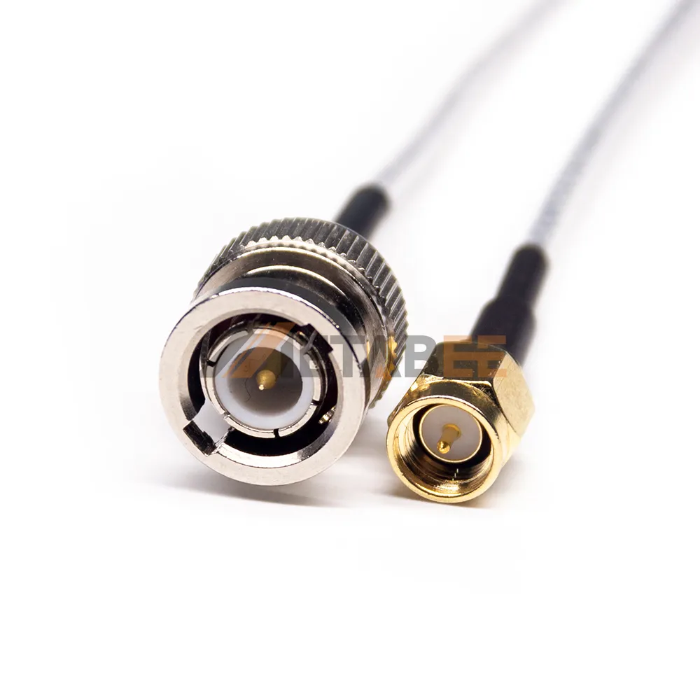 Durable Straight BNC to SMA Male Adapters for RG316 Coaxial Cable Application