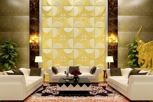 2019 <span class=keywords><strong>Venta</strong></span> caliente decoración de casa habitación 3d paneles de pared papel pintado geométrico - Product Image 5