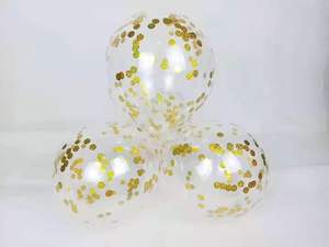 <span class=keywords><strong>Ballon</strong></span> interne Transparent, 18 pièces, pour fête d'anniversaire et mariage, confettis colorés, dorés et rouges, brillants - Product Image 2