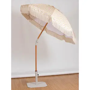 Оптовая Продажа Новый дизайн зонтик Пляжный зонт с кисточками для гостиничного бассейна