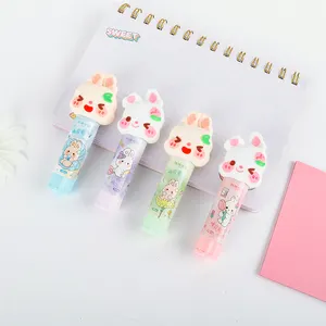 Non toxique créatif mignon tête solide colle forte Pvp bâtons de colle pour l'école kawaii papeterie meilleure vente weibo papeterie