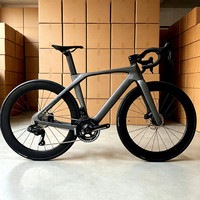 Vélo de course sur route T10 Pro entièrement en carbone, jantes carbone 60 mm, groupe électronique sans fil, vente en gros d'usine, vélo adulte