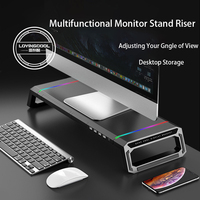 Organisateur de bureau de charge USB de haute qualité, Support universel de moniteur rvb avec Support de bureau Usb