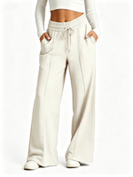 Nouvelle Collection Automne 2026 – Jean Évasé en Toile pour Femme, Coupe Droite, Couleur Unie, Qualité Supérieure, Fermeture Boutonnée, Tendance, Respirant, Séchage Rapide, Style Urbain Décontracté