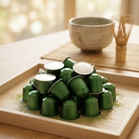 100 Capsules de Thé Matcha Minceur – Saveurs Variées, Poudre de Thé Vert Directement de l'Usine, Prix Bas, Emballage Instantané Sachet & Tasse