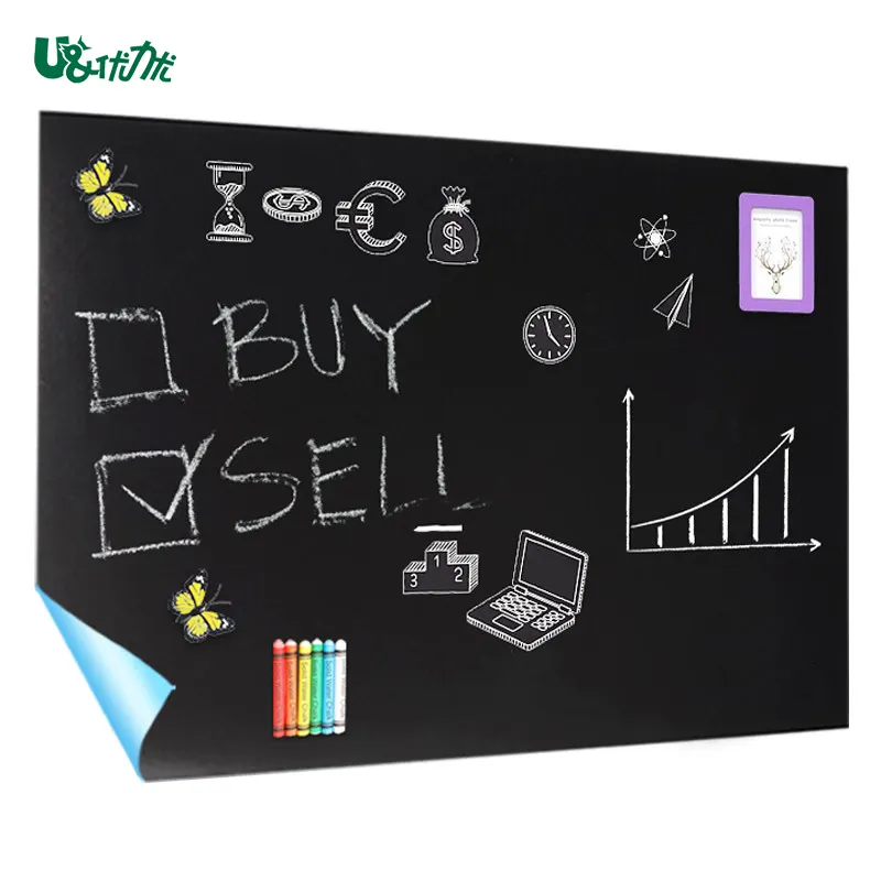 Высококачественная самоклеящаяся меловая доска, наклейка, держатель магнита, мягкая Магнитная черная меловая доска, цветная меловая доска CN;GUA