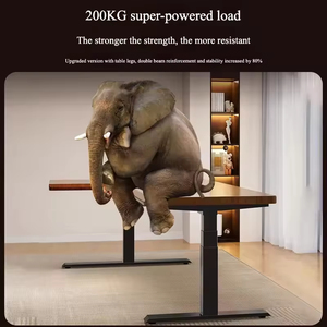 Bàn nâng thông minh làm bằng gỗ sồi đầy đủ gỗ rắn thích hợp cho góc hỗ trợ ổn định và bền trong nghiên cứu thoải mái - Product Image 2