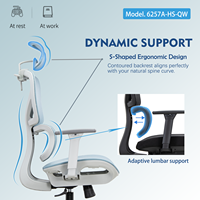 Chaise de bureau ergonomique pivotante à dossier haut en maille, chaise de bureau grande et haute, chaise de bureau de direction