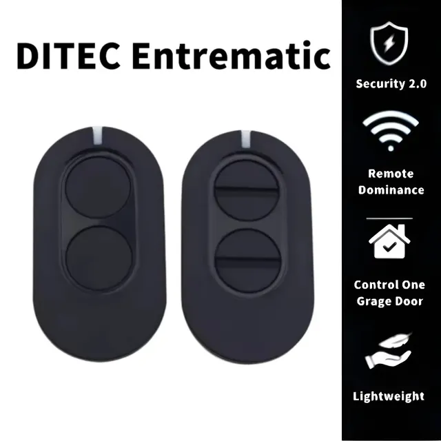 DITEC Entrematic ZEN2 ZEN4 ZEN2W ZEN4W 43392MHz Rolling Code GOL4 BIXLG4 BIXLP2 BIXLS2 Garage Remote Control Gate Opener