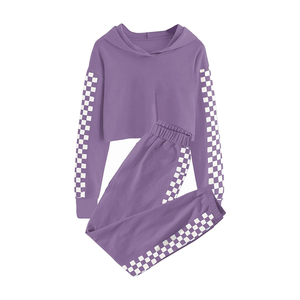 Felpa ragazza Set nuovo arrivo felpe a maniche lunghe e <span class=keywords><strong>pantaloni</strong></span> della <span class=keywords><strong>tuta</strong></span> da ragazza autunno inverno bambini 2 pezzi abiti - Product Image 4