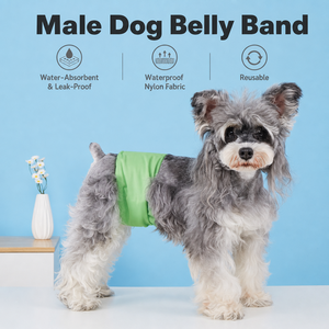 Pantaloni Igienici Lavabili e Riutilizzabili per Cani Maschi, Pannolino Anti-Intimidazione con Inserto Assorbente, Pantaloni di Sicurezza Impermeabili per Animali Domestici, Varie Taglie - Product Image 1