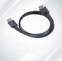Cable Oculink SFF-8611 4i Mini SAS de 0.5m/0.8m para Transferencia de Datos, Cable de Servidor con Cubierta de Cobre Puro, Nylon, TPE y PVC, Trenzado de Plástico Tipo USB