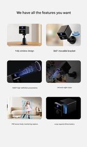 กล้องวงจรปิด IP ไร้สายขนาดเล็กพร้อมไมค์ในตัวเครื่องบันทึกวิดีโอผ่าน WiFi สำหรับมือถือรถบ้านเซ็นเซอร์ CMOS - Product Image 2