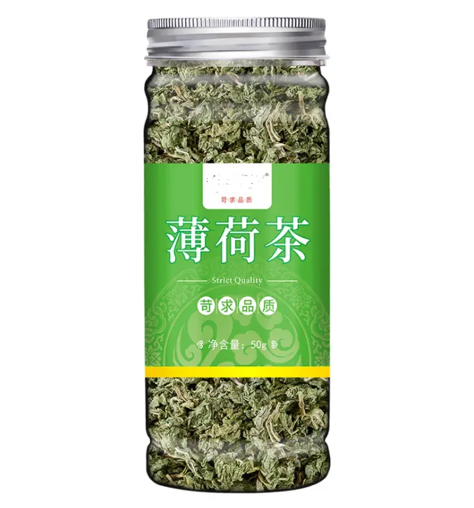 Chá de hortelã verde natural saudável, de alto custo com desempenho