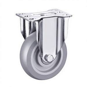 Roulettes pivotantes pour meubles de 5 pouces avec roulement à billes et frein, roue en PVC, capacité de charge de 40 kg, pour une utilisation en cuisine et au bureau - Product Image 1