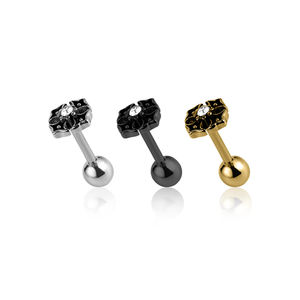 20 ans d'expérience fabricant de bijoux de mode 14k 18k plaqué or argent zircon 316L acier inoxydable boucle d'oreille femmes - Product Image 3