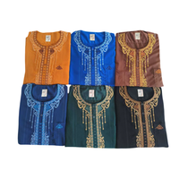 Ropa musulmana tradicional transpirable de poliéster de alta calidad de Thobe modesto de estilo marroquí elegante para hombre para novedad de verano