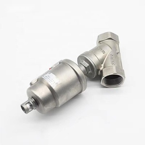 DN25 25.4mm SS316L valvole pneumatiche sede angolare bidirezionale in acciaio inox per acqua - Product Image 4