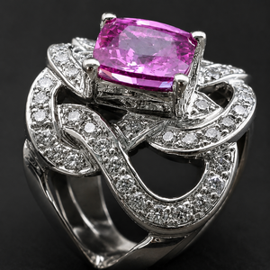 Anello Decorativo con Fiori per Donne, Elegante Gioiello da Dito in Stile Principessa - Product Image 5