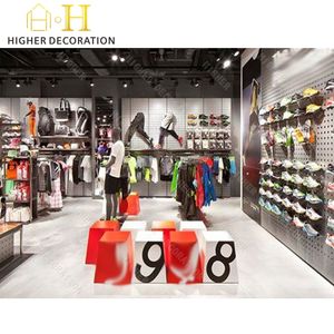 Comptoir de magasin de sport vintage Style <span class=keywords><strong>industriel</strong></span> rustique Magasin de sport <span class=keywords><strong>Meuble</strong></span> de salle d'exposition et porte-vêtements pratiques - Product Image 6