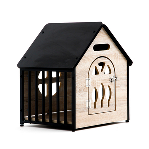Nuovo arrivo Heavy Duty Indoor cane cuccia in legno massello casa per cani con design traspirante elegante - Product Image 3