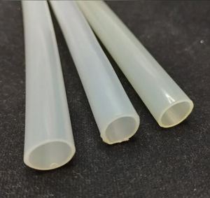 Tube en nylon blanc cylindrique transparent, flexible, de qualité extrusion, pour usage médical et industriel - Product Image 2