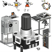 Encodeurs rotatifs de la série EC06 avec arbres de 6 mm/12 mm/16 mm, alimentation 3 V, montage vertical/horizontal