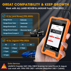 Khởi động creader ưu tú cho máy quét <span class=keywords><strong>Land</strong></span> Rover Jaguar OBD2 2025 công cụ quét chẩn đoán hai chiều đầy đủ hệ thống - Product Image 4