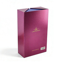 Cajas de Regalo Magnéticas de Lujo Personalizadas con Doble Puerta de Cartón Rígido para Botellas de Vino Tinto, Champán, Whisky y Bebidas de Boda