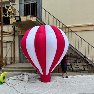 Ballon à air chaud rouge gonflable de taille personnalisée pour décor d'activité de cirque ballon à air chaud gonflable d'activité de spectacle d'affaires - Product Image 3