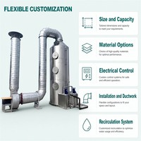 Collecteur de poussière humide en acier inoxydable haute efficacité pour l'élimination des gaz acides et des COV dans les usines chimiques – Épurateur humide direct usine
